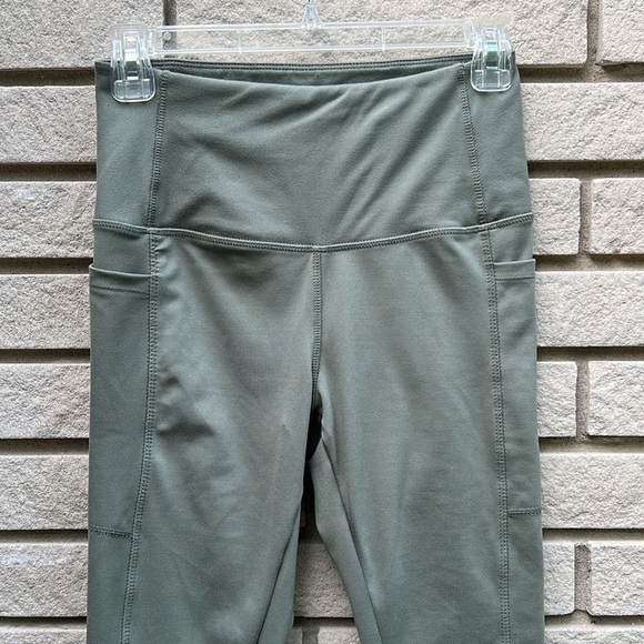 Danskin High Rise, Cropped, Workout Leggings - Sage Green - Size S - Picture 2 of 11